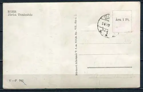 (2833) Eger (deutsch: Erlau) / Rathaus / Rat des Bezirkes - gel. 1954 - Nr. V-F.248