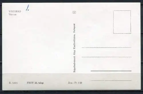 (2820) Visegrád (deutsch: Plintenburg) / Burgruine - beschrieben - Nr. II. 8-611  Bildkunstverlag Budapest