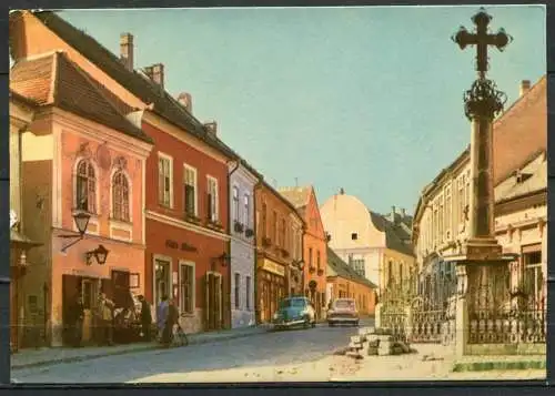 (2817) Szentendre (Sankt Andrä) / Marxplatz / Oldtimer - gel. - Nr. II.-20/652.  Bildkunstverlag Budapest