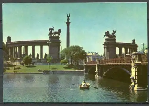 (2808) Budapest / Teich am Stadtwäldchen - n. gel. - Nr. I.-245/613.  Bildkunstverlag Budapest