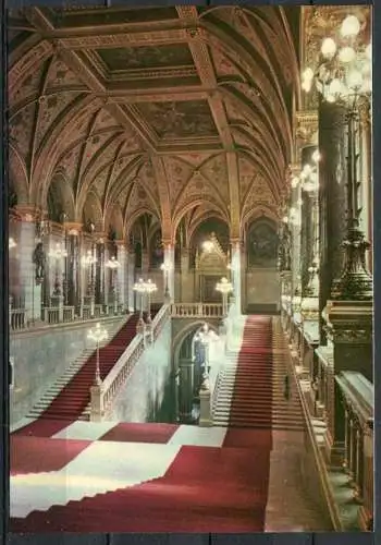 (2792) Budapest / Parlament / Haupttreppenhaus - n. gel. - Nr. I.-138/641.  Bildkunstverlag Budapest
