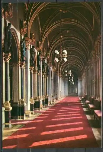 (2791) Budapest / Parlament / Korridor des Sitzungssaales - n. gel. - Nr. I.-152/641.  Bildkunstverlag Budapest