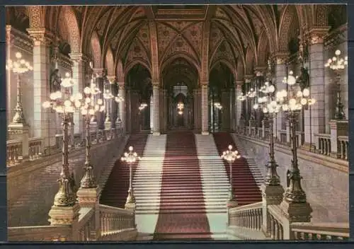(2786) Budapest / Parlament / Haupttreppenhaus - n. gel. - Nr. I.-135/641.  Bildkunstverlag Budapest