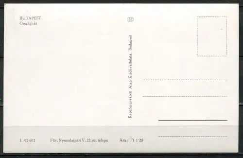 (2783) Budapest / Parlamentsgebäude - n. gel. - Nr. I. 93-602  Bildkunstverlag Budapest