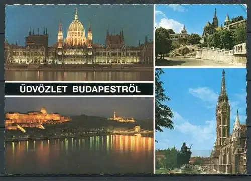 (2782) Budapest / Mehrbildkarte - gel. 1980 - Nr. JT.-903/794.  Bildkunstverlag Budapest
