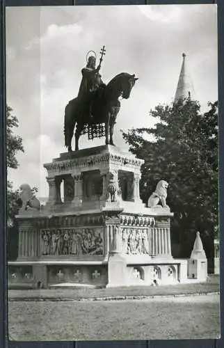 (2772) Budapest / Statue des heiligen Stephan I. - beschrieben - Nr. I. 144-602  Bildkunstverlag  Budapest