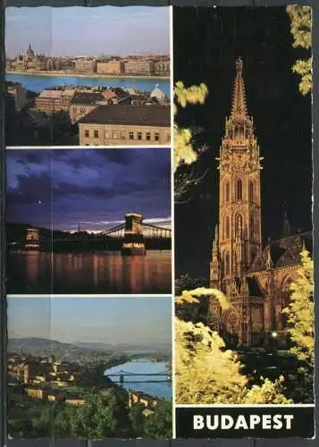 (2770) Budapest / Mehrbildkarte - gel. 1975 - Nr. OT.-691/751   Bildkunstverlag  Budapest