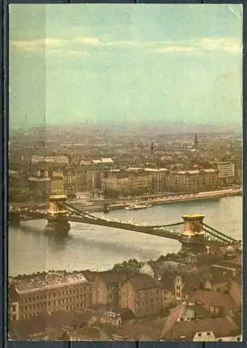 (2766) Budapest / Kettenbrücke - gel. - Nr. I.-170/651.   Bildkunstverlag Budapest