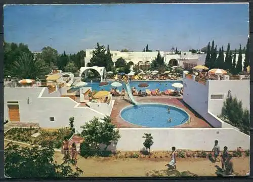 (2751) Hammamet / Hotel Orangers / Pools - gel. 1980 -  Nr. H 254  Verlag CARTHAGE, Tunis