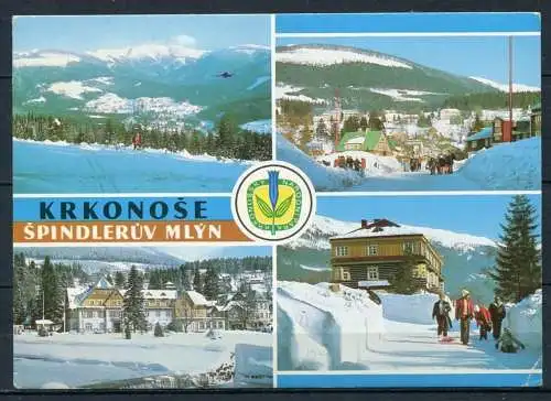 (2728) CSSR / Krkonose - Spindleruv Mlyn / Riesengeb. - Spindlermühle / Mehrbildkarte - gel.