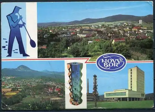 (2705) CSSR / Nový Bor (deutsch: Haida) / Mehrbildkarte - gel. Nr. MOm 3238 04-01-479  Verlag Pressfoto Praha