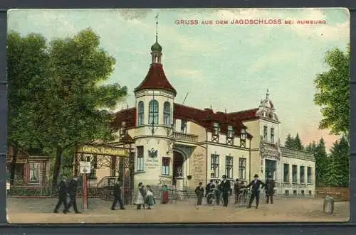 (2697) Gruss aus dem Jagdschloss bei Rumburg (Rumburk) 1908 - gel. - Verl. Ant. J. Kögler, Rumburg 1908