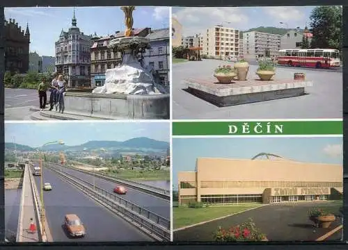 (2688) CSSR / Decin (deutsch: Tetschen) / Mehrbildkarte - gel. - Nr. MOm 16650 04-02-789  Verlag Pressfoto, Praha