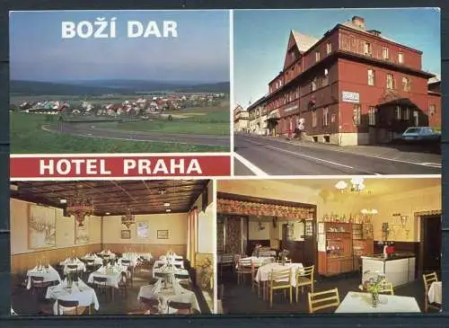 (2684) CSSR / Bozi Dar ( deutsch: Gottesgab) / Hotel Praha / Mehrbildkarte - n. gel. - Nr. MOm 8505