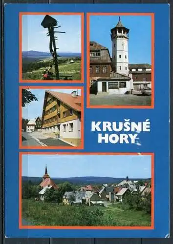(2681) CSSR / Krusné hory (deutsch: Erzgebirge) / Mehrbildkarte u.a. Bozi Dar (deutsch: Gottesgab) - n. gel.