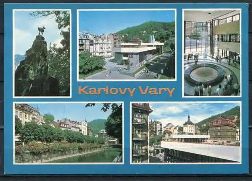 (2672) CSSR / Karlovy Vary (deutsch: Karlsbad) / Mehrbildkarte - n. gel. - Nr. 6-685 Verlag Panorama, Praha