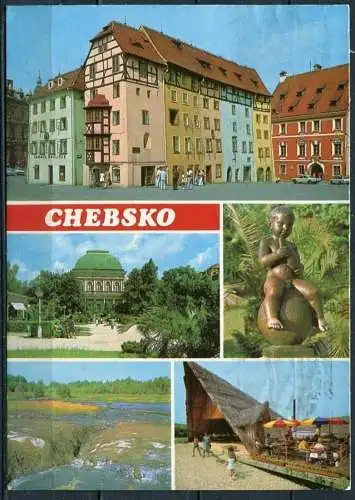(2662) CSSR / Cheb (deutsch: Eger) / Mehrbildkarte - gel. 1989 - Verlag Pressfoto, Praha