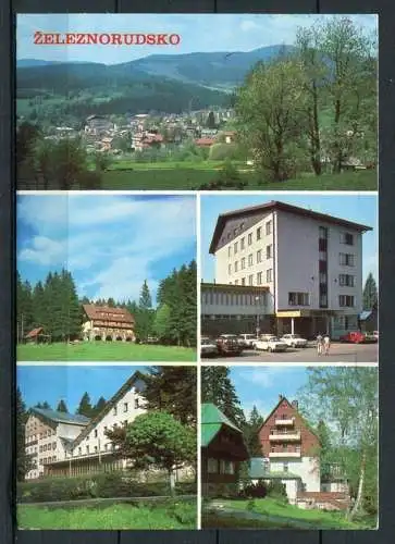 (2658) CSSR / Zelezná Ruda (deutsch: Markt Eisenstein) / Mehrbildkarte - gel. 1990 - Verlag Pressfoto, Praha