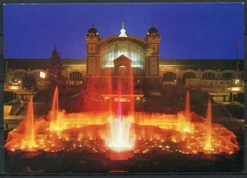 (2647) Praha/ Prag am Abend / Ausstellungsgelände / Fontäne - n. gel. - VLCEK  Nr. 321 - 1994