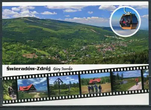 (2562) Swieradow Zdroj (deutsch: Bad Flinsberg) / Isergebirge / Mehrbildkarte - n. gel. - Wieslaw Biernat