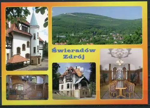 (2561) Swieradow Zdroj (deutsch: Bad Flinsberg) / Mehrbildkarte - n. gel. - Wieslaw Biernat