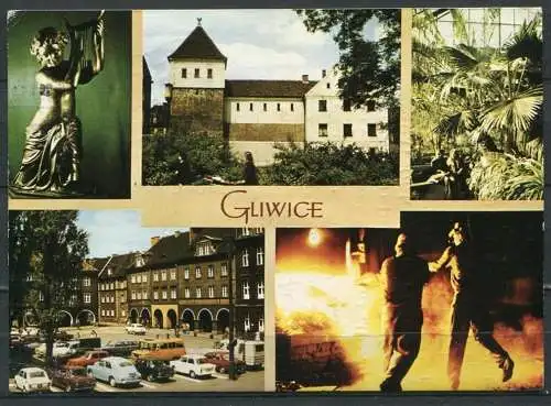 (2553) Gliwice (deutsch: Gleiwitz) / Mehrbildkarte - gel. - Verl. Nationalagentur Wydawnicza