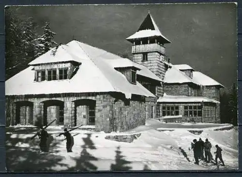 (2546) Kamitzer Platte mit PTTK-Bergbaude Szyndzielnia (Schindelbaude) / Schlesische Beskiden - gel. 1965