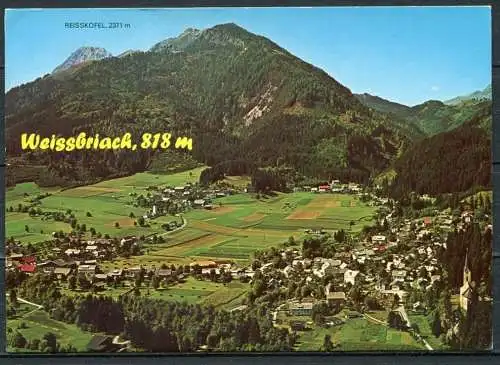 (2534) Weissbriach, 818 m / Erholungsort im Gitschtal / Luftbild - gel. - Nr. FÖ 66 616  Alpine Luftbild Innsbruck