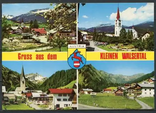 (2528) Gruss aus dem kleinen Walsertal / Mehrbildkarte m. Wappen - gel. - Franz Milz Verlag, Füssen/ Allgäu