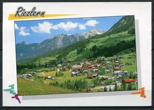 (2527) Riezlern, 1100 m / Kleinwalsertal mit Nebelhorn 2224 m - gel. 1995 - Studion Tanner, D-87484 Nesselwang