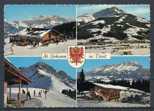 (2520) St. Johann in Tirol / Mehrbildkarte m. Wappen - gel. - Nr. 410  Tiroler Kunstverlag Chizzali, Innsbruck