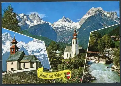 (2508) Gruß aus Lofer / Mehrbildkarte m. Wappen - gel. 1999 - Nr. 107   Verl. Foto Walter Lukas, Lofer 29