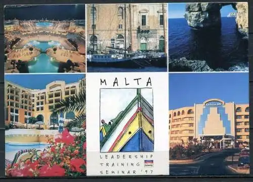 (2493) Malta / Mehrbildkarte - gel. 1997 (Amway)