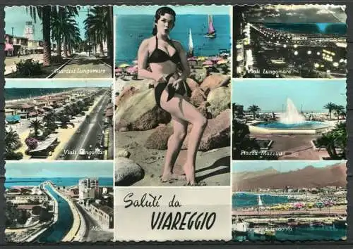 (2467) Salúti da Viareggio / Mehrbildkarte - gel. 1959 - Nr. 23206