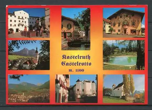 (2464) Dolomiten Schlerngebiet / Kastelruth / Mehrbildkarte - gel. - 971   Postkartenverl. Foto S. Trocker, Kastelruth