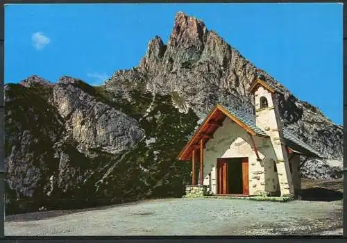 (2460) Dolomiten / Kirchlein am Falzareggo-Pass gegen Hexenstein - gel. 1990 - 5. 120