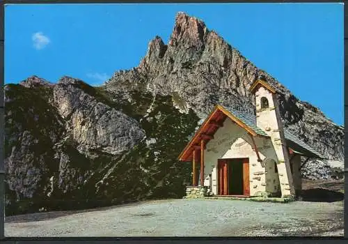 (2461) Dolomiten / Kirchlein am Falzareggo-Pass gegen Hexenstein - gel. 1990 - 5. 120