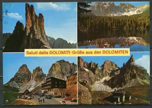 (2459) Grüße aus den Dolomiten / Mehrbildkarte - gel. 1989 - 405   Edizione B. Lazzarotto - Bolzano