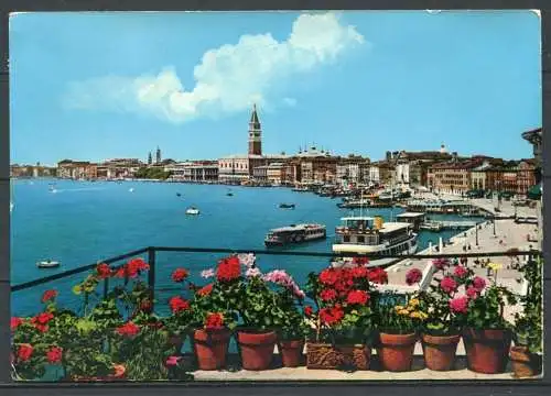 (2454) Venedig / Gesamtansicht des St. Mark Bassins - gel. 1964 - 160  Stab Grafico  Cesare Capello-Milano