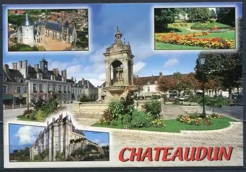 (2444) Chateaudun / Das Loir-Tal - La Vallée du Loir / Mehrbildkarte - gel.