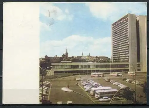 (2440) Hauptstadt Tallinn / Hotel "Viru" / Omnibus / Pkw - gel. - "Eesti Raamar" 1975