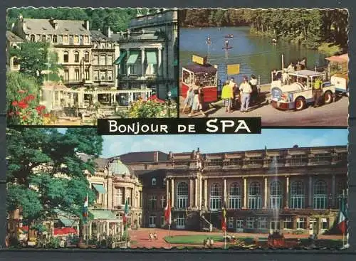 (2419)  Spa / Mehrbildkarte - gel. - 75 9  carte vue LEU    Ets. Lander Eupen