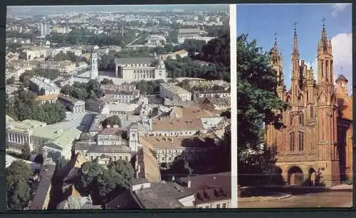 (**2400) Wilna / Blick auf die Stadt / St. Anna Kirche - beschrieben - "Mintis", 1982   / Langformat