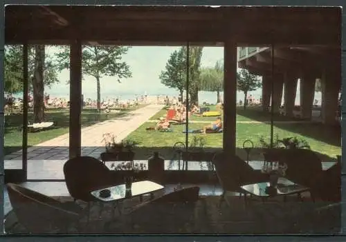 (**2392) Siófok / Strand des Hotels "Lidó" - n. gel. - B.-VIII.67/662   Druck "Fotoizdat" - Sofia  / Großformat