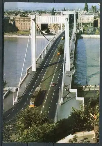 (**2390) Budapest / Elisabethbrücke - gel. - B.I.-521/662  -druck "Fotoizdat" - Sofia  / Großformat