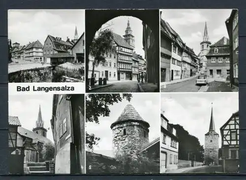 (2366) Bad Langensalza / Mehrbildkarte s/w - gel. - DDR - K 1 79   07 09 07 001   VEB Foto-Verlag, Erlbach