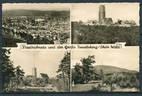 (2352) Friedrichroda / Mehrbildkarte s/w - n. gel. - DDR - Echt Foto 210-085   T 158/59   Lichtbild-Schincke, Zeitz