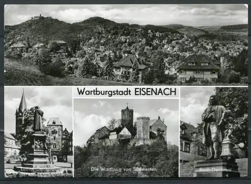 (2331) Wartburgstadt Eisenach / Mehrbildkarte s/w - gel. 1973 - DDR - S 1/75   09 09 03 024?  Auslese-Bild-Verlag