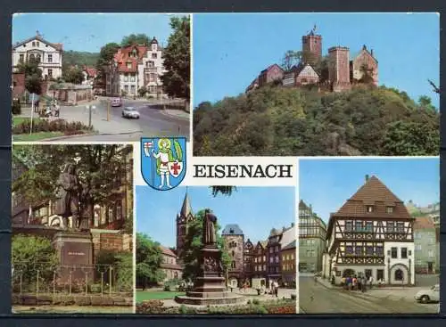 (2330) Eisenach / Mehrbildkarte m. Wappen - gel. - DDR - S1/82   09 0? ??   Auslese-Bild-Verlag