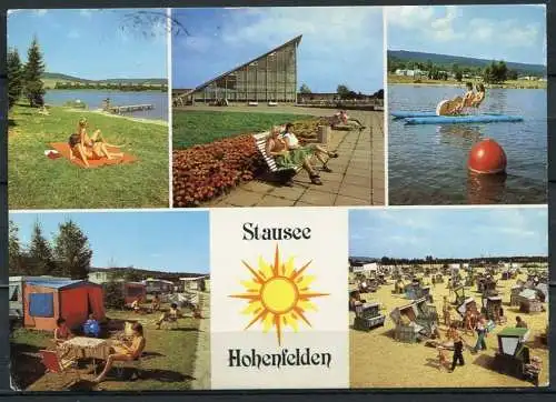 (2305) Stausee Hohenfelden / Mehrbildkarte - gel. 1987 - DDR - S1/86   09 09 2104  Auslese-Bild-Verlag